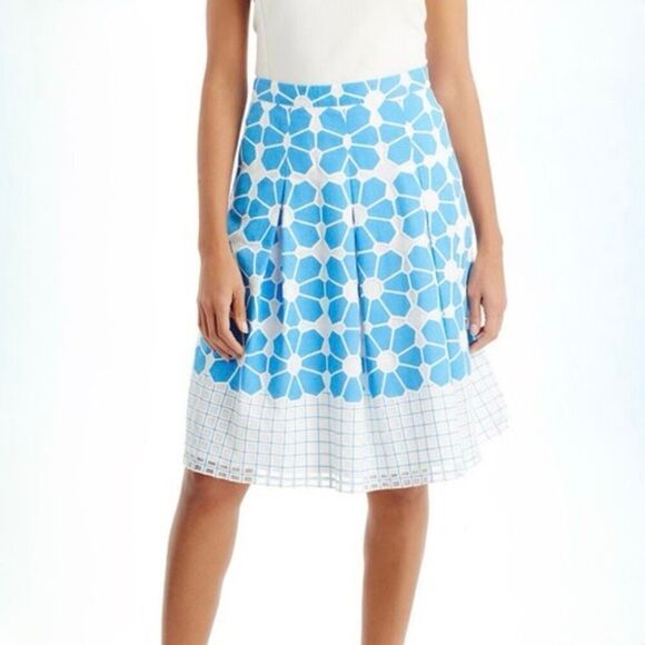 J. McLaughlin Adele Midi Skirt in Hammam Tile size 4 - Picture 1 of 9